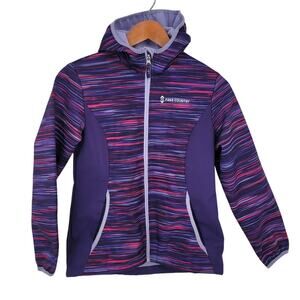 Free Country Purple Softshell Full Zip Hooded Performance Jacket Girl’s XL 10/12